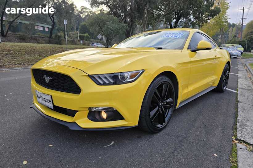 Yellow 2016 Ford Mustang Coupe Fastback 2.3 Gtdi
