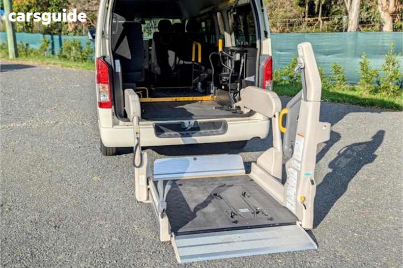 White 2019 Toyota HiAce Commercial DISABILITY VAN, WELCAB, PEOPLE MOVER,