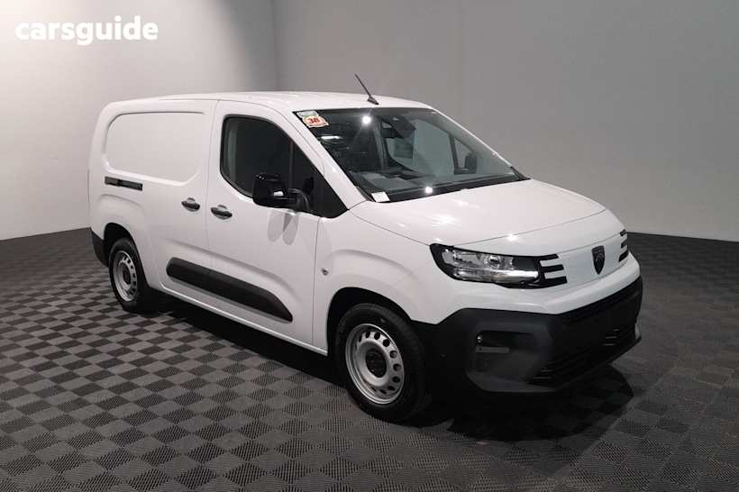 White 2024 Peugeot Partner Van Pro Short