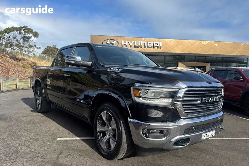 Black 2022 Ram 1500 Crew Cab Utility Laramie Rambox (Hybrid)