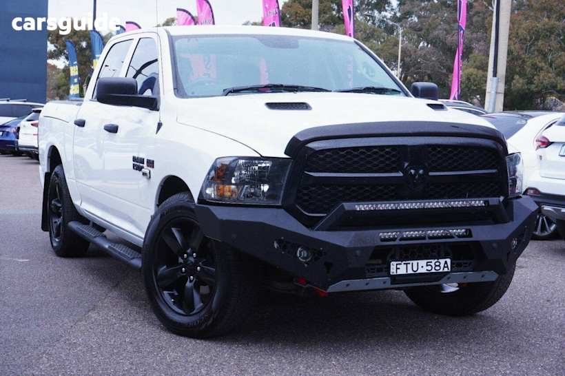 White 2021 Ram 1500 Crew Cab Utility Express Rambox