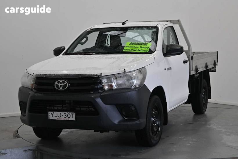 White 2019 Toyota Hilux Ute Tray WORKMATE R
