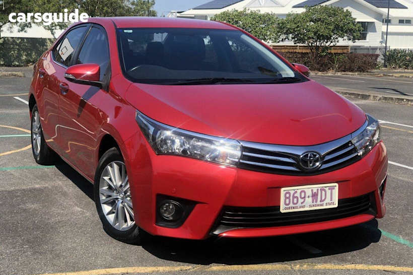 Red 2015 Toyota Corolla Sedan Sx