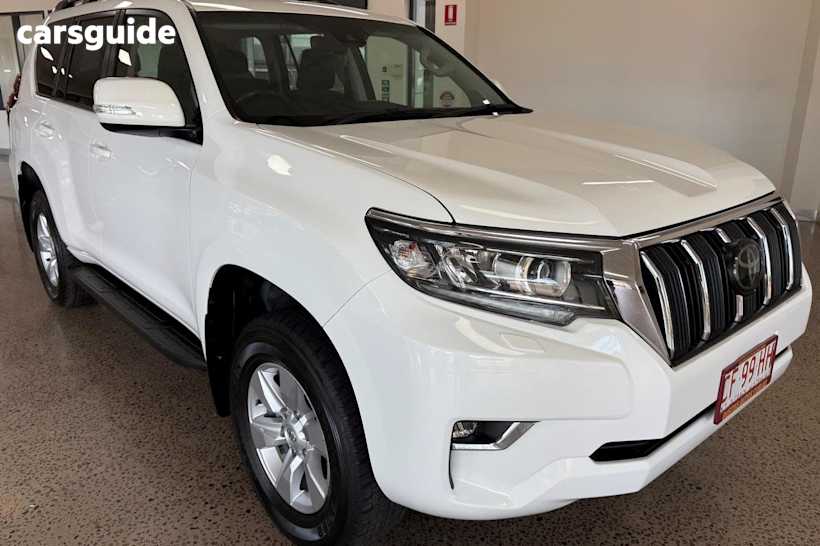 White 2021 Toyota Landcruiser Prado Wagon Gxl Flat Tailgate