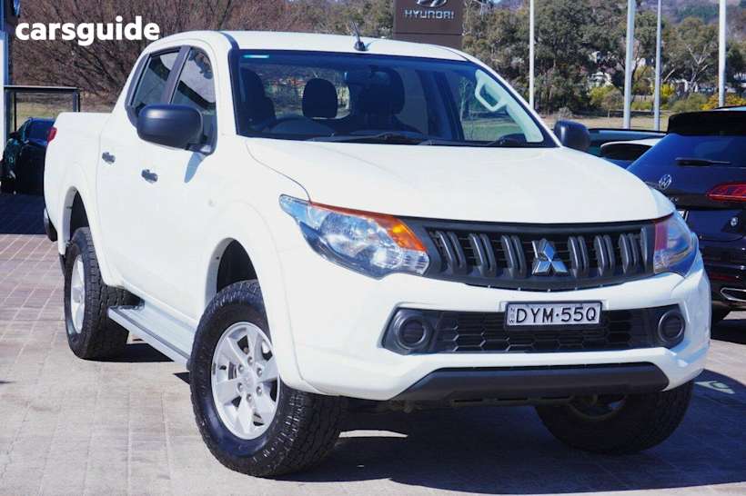 White 2018 Mitsubishi Triton Dual Cab Utility Glx Plus (4X4)