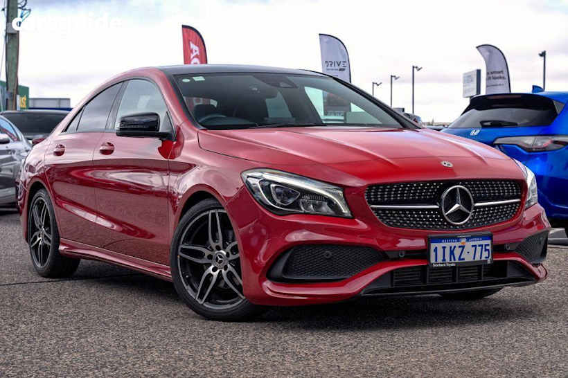 Red 2018 Mercedes-Benz CLA-Class Coupe CLA180 F