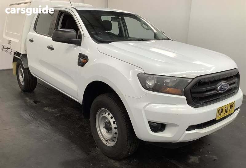 White 2018 Ford Ranger Double Cab Chassis Xl 3.2 (4X4)