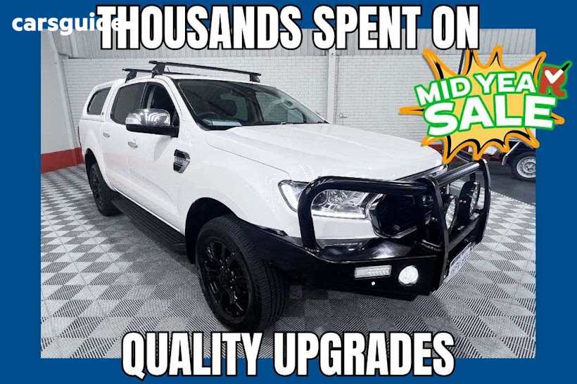 White 2022 Ford Ranger Ute Tray XLT 4X4