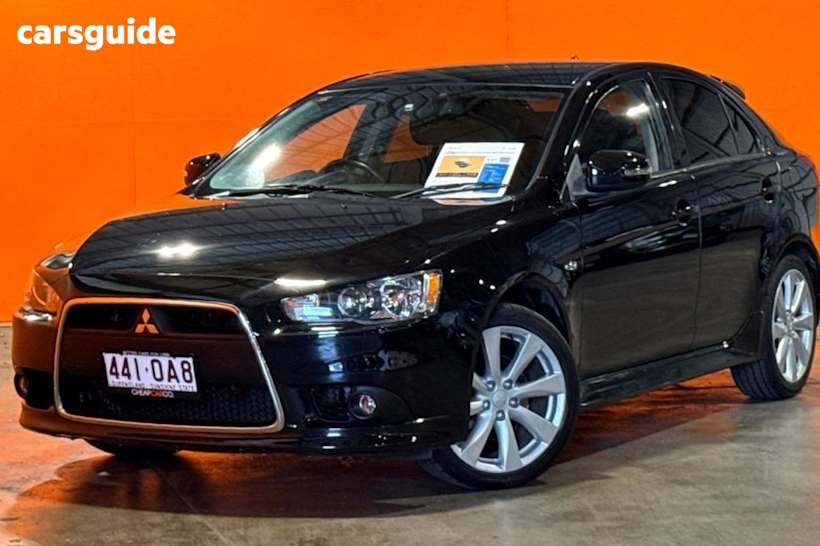 Black 2014 Mitsubishi Lancer Hatchback Gsr Sportback