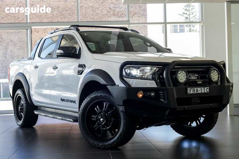 White 2019 Ford Ranger Ute Tray WILDTRAK 4X4