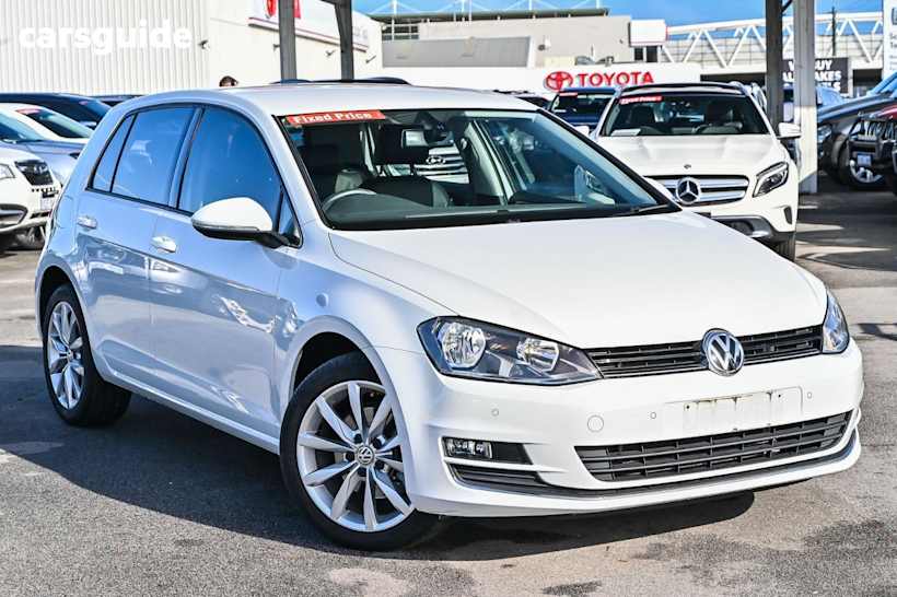 White 2013 Volkswagen Golf Hatchback 103 Tsi Highline