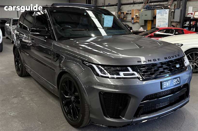 Grey 2019 Land Rover Range Rover Sport SUV V8SC SVR 4X4