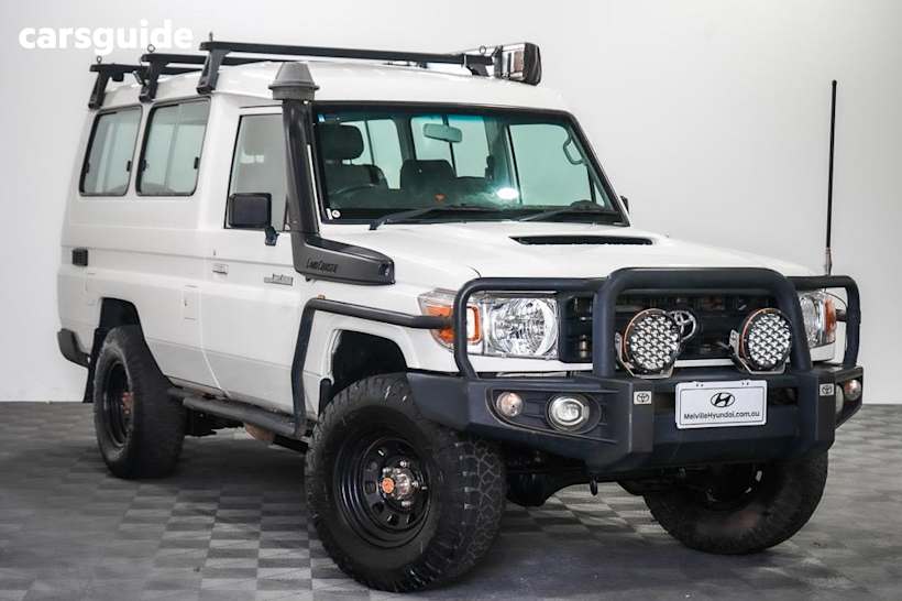 White 2014 Toyota Landcruiser Wagon Workmate (4X4)