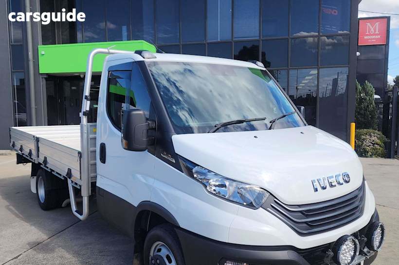 White 2023 Iveco Daily Ute Tray 45C18 TRADIE MADE 4X2