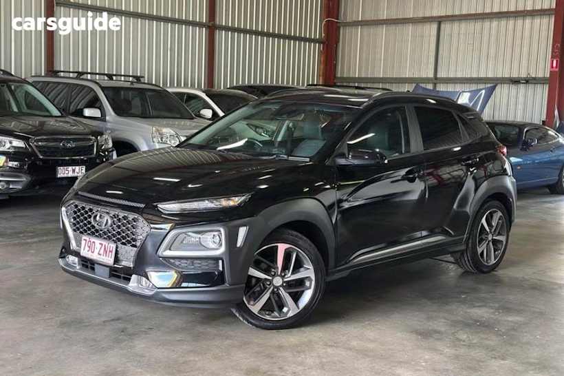 Black 2019 Hyundai Kona SUV HIGHLANDER