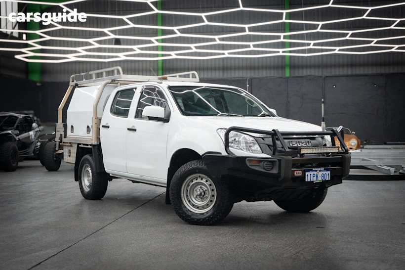 White 2014 Isuzu D-MAX Ute Tray SX 4X4