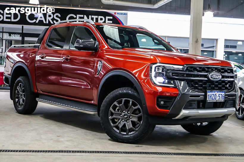 Orange 2023 Ford Ranger Ute Tray WILDTRAK 4X4