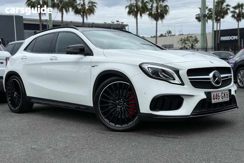 White 2019 Mercedes-Benz GLA-Class SUV GLA45 AMG 4WD