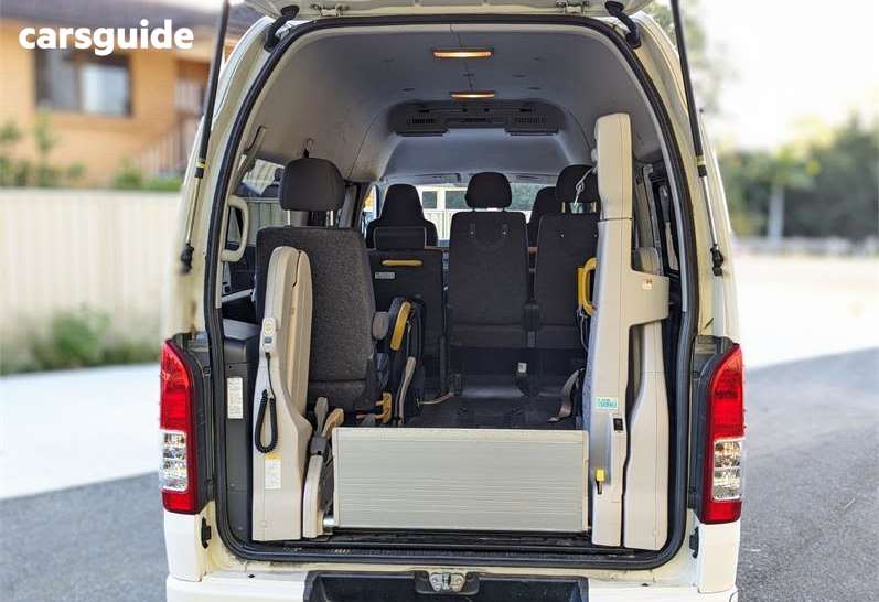 White 2017 Toyota HiAce Commercial VAN PEOPLE MOVER WELCAB