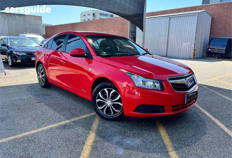 Red 2010 Holden Cruze Sedan Cd