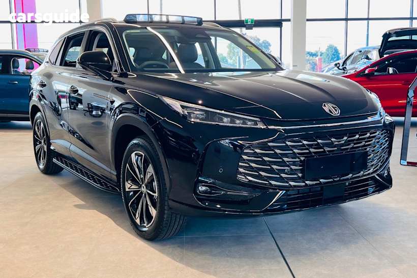 Black 2025 MG HS SUV SUPER HYBRID ESSENCE F