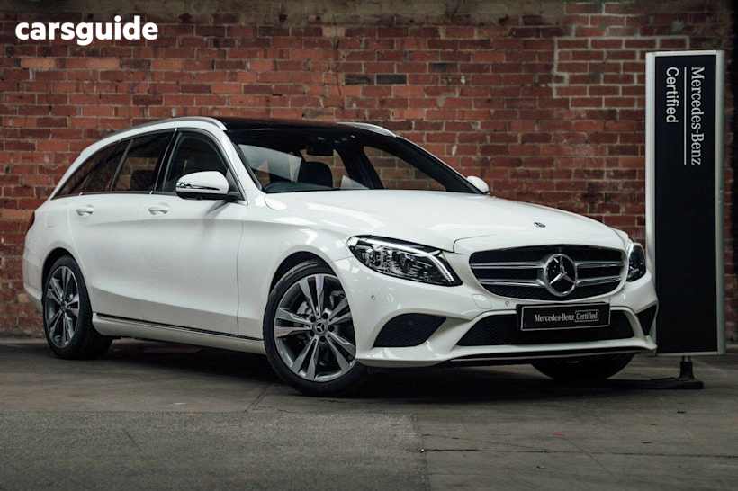 White 2019 Mercedes-Benz C200 Estate Eq (Hybrid)