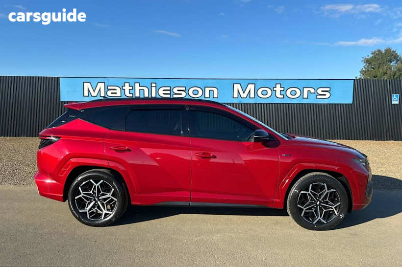 Red 2023 Hyundai Tucson SUV ELITE N LINE 4X4