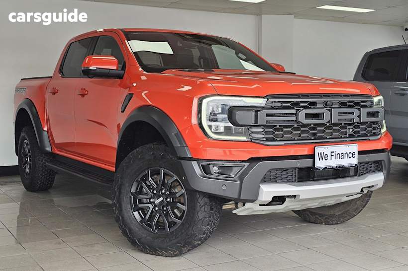 Orange 2022 Ford Ranger Ute Tray RAPTOR 4X4