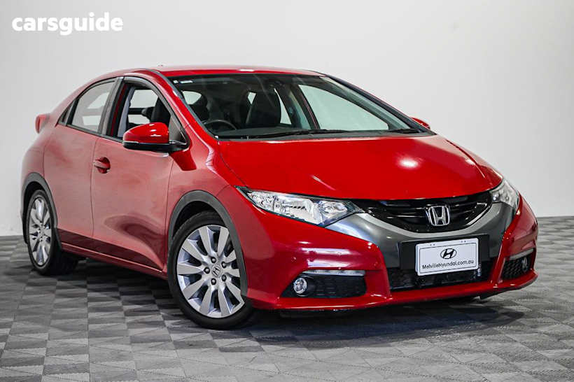 Red 2013 Honda Civic Hatchback Vti-L