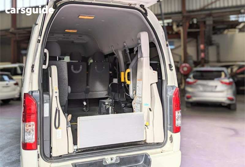 White 2017 Toyota HiAce Commercial VAN PEOPLE MOVER WELCAB