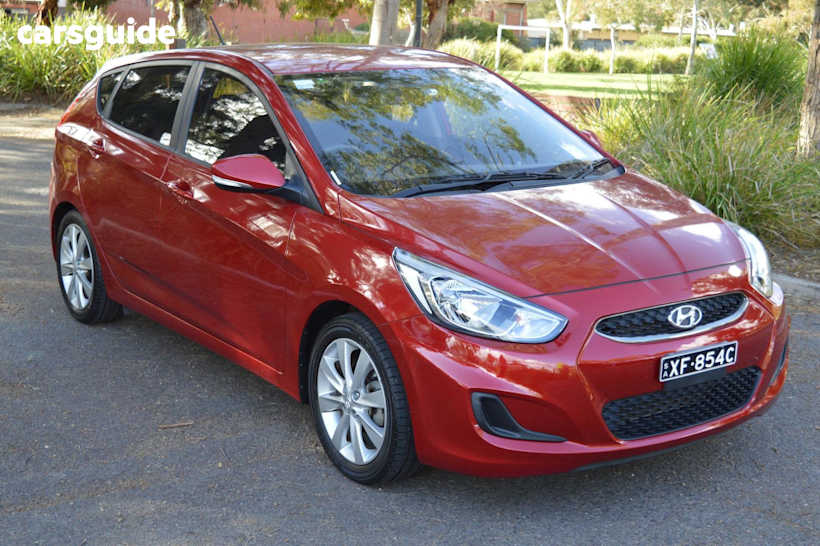 Red 2018 Hyundai Accent Hatch SPORT F