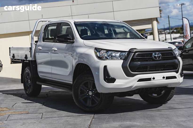 White 2022 Toyota Hilux Ute Tray SR 4X4