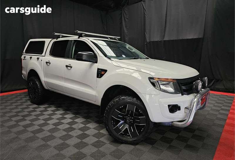 White 2013 Ford Ranger Crew Cab Pickup Xl 2.2 Hi-Rider (4X2)