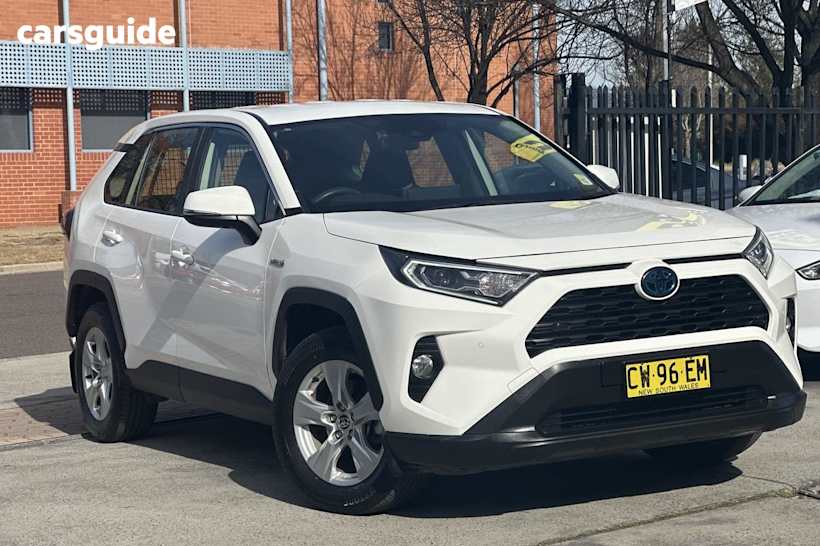 White 2019 Toyota RAV4 Wagon Gx Awd Hybrid
