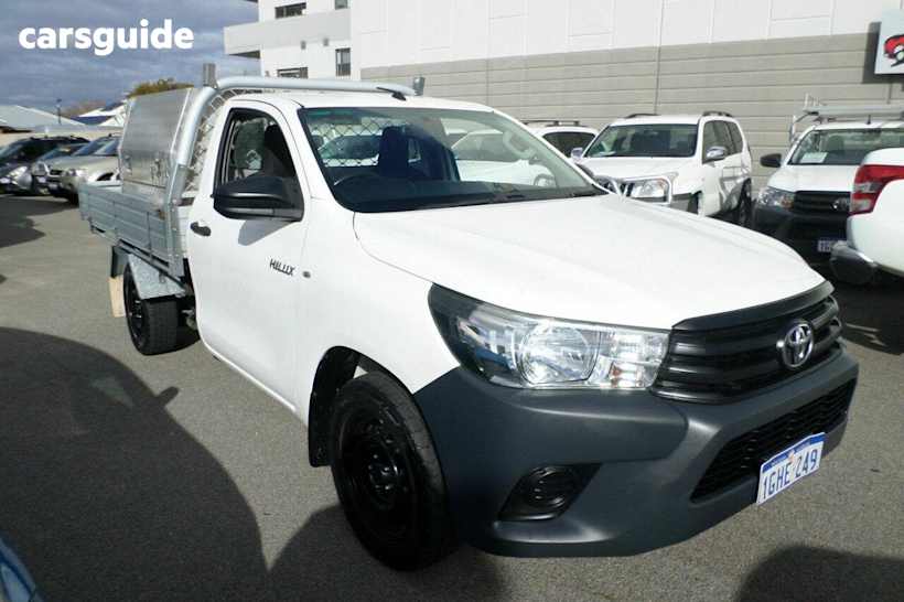 White 2017 Toyota Hilux Cab Chassis Workmate