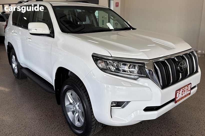 White 2023 Toyota Landcruiser Prado Wagon Gxl Flat Tailgate