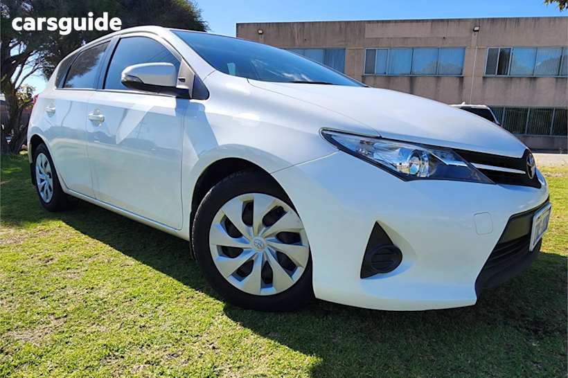 White 2012 Toyota Corolla Hatchback Ascent