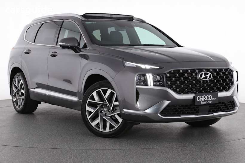 Grey 2023 Hyundai Santa FE SUV HIGHLANDER 4X4