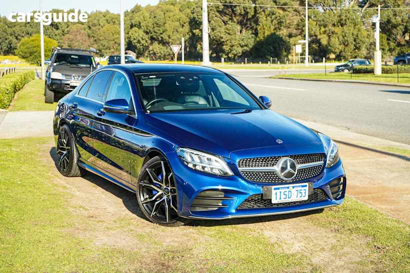 Blue 2019 Mercedes-Benz C200 Sedan
