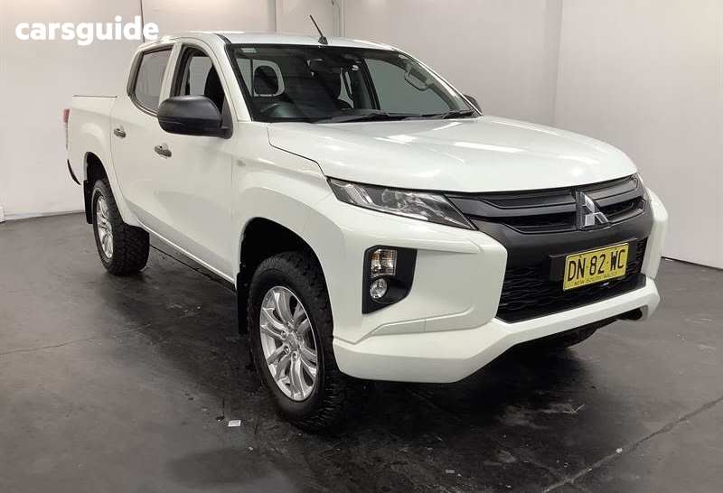 White 2018 Mitsubishi Triton Double Cab Pick Up Glx Adas (4X4)
