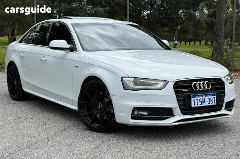 White 2015 Audi A4 Sedan 2.0 Tfsi S-Line Quattro