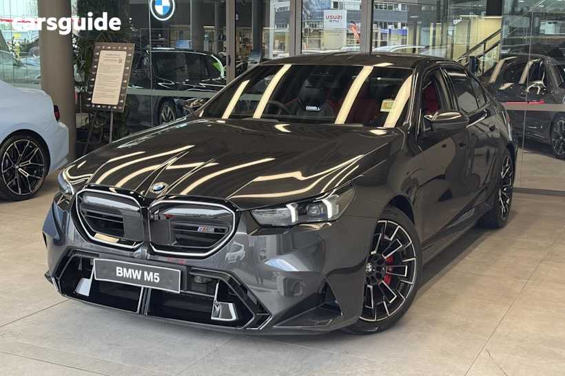 Grey 2024 BMW M5 Sedan