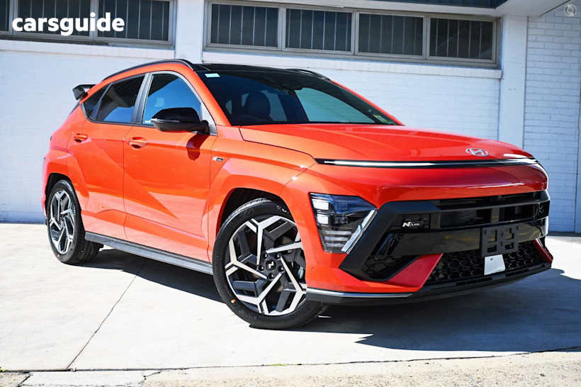 Orange 2025 Hyundai Kona SUV PREMIUM N LINE F