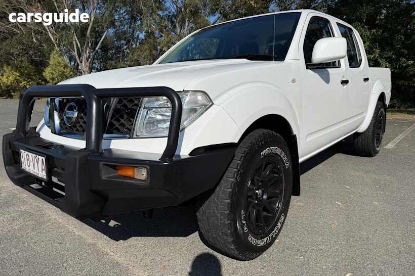White 2013 Nissan Navara Ute Tray RX