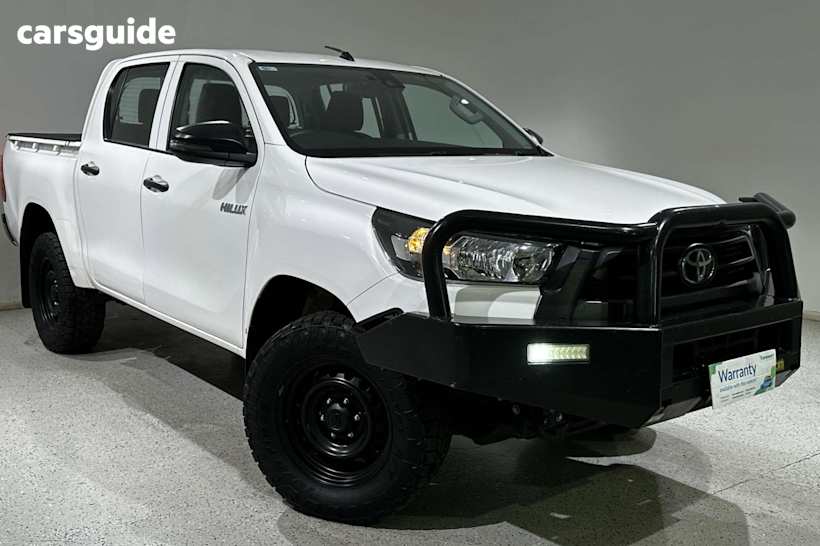 White 2021 Toyota Hilux Ute Tray WORKMATE HI-RIDER R