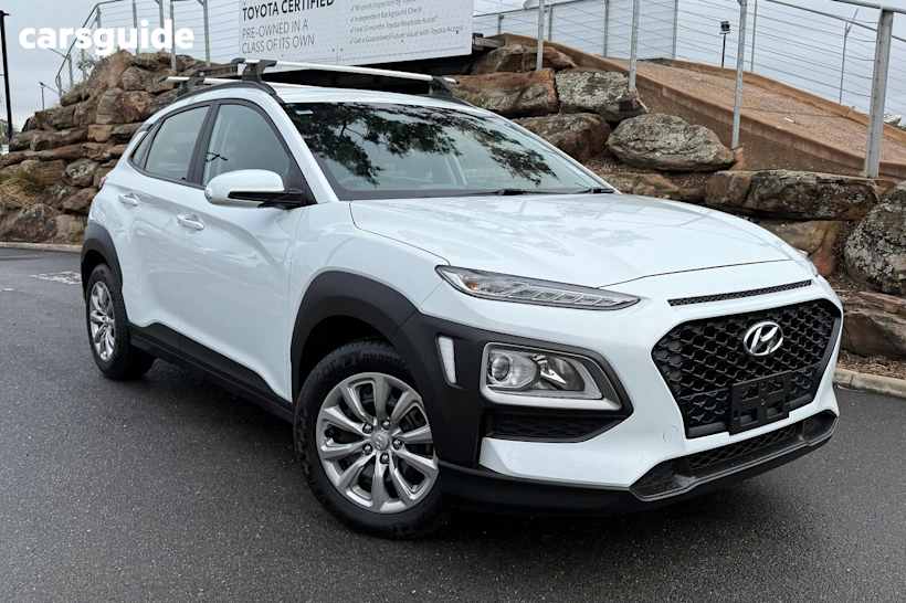 White 2019 Hyundai Kona SUV GO F
