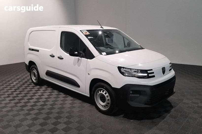 White 2024 Peugeot Partner Van Pro Short