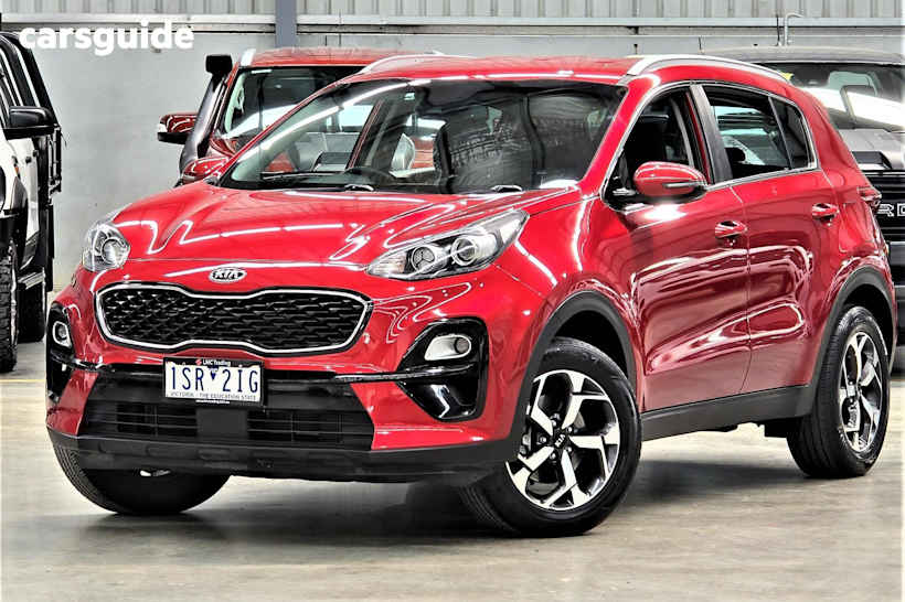 Red 2020 Kia Sportage SUV S F
