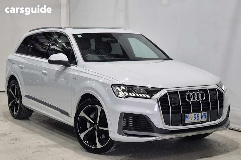 White 2023 Audi Q7 SUV 55 TFSI S LINE 4WD