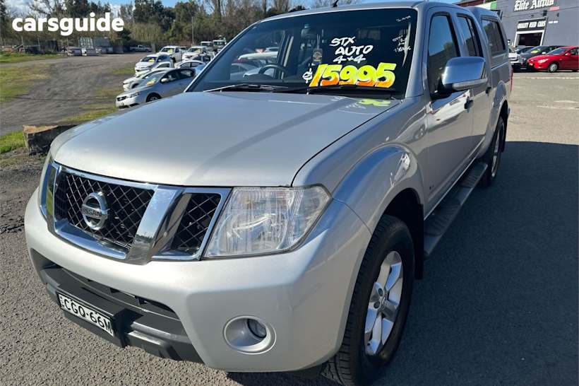 Silver 2012 Nissan Navara Dual Cab Pick-up St-X (4X4)